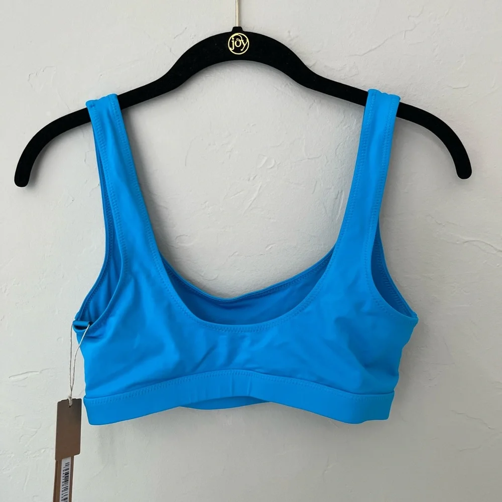 🦋SKIMS SWIM TANK BIKINI TOP IN TURQUOISE L